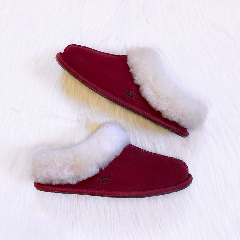UGG Women’s Moraene Kiss Suede Slippers - Picture 2 of 8